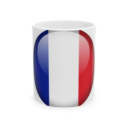 Flag orb France (France) White Coffee Mug 11oz - Go Mug Yourself