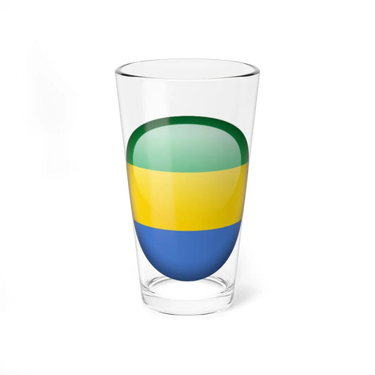 Flag orb Gabon (Gabon) Pint Glass 16oz 16oz - Go Mug Yourself