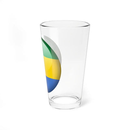 Flag orb Gabon (Gabon) Pint Glass 16oz - Go Mug Yourself