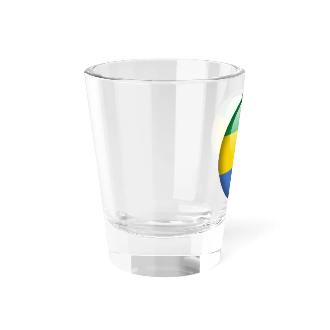 Flag orb Gabon (Gabon) Shot Glass 1.5oz - Go Mug Yourself