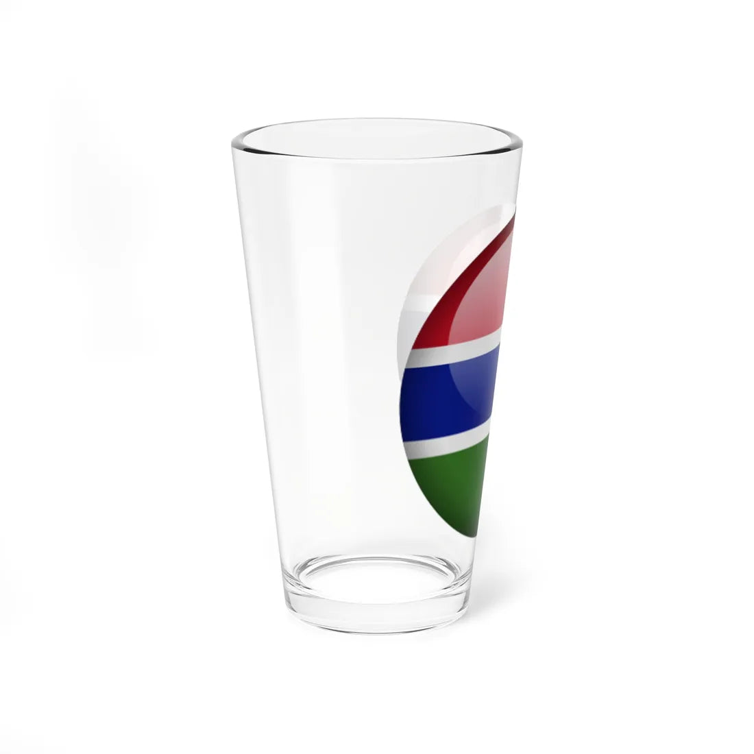 Flag orb Gambia (Gambia) Pint Glass 16oz - Go Mug Yourself