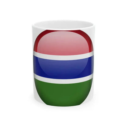 Flag orb Gambia (Gambia) White Coffee Mug 11oz - Go Mug Yourself