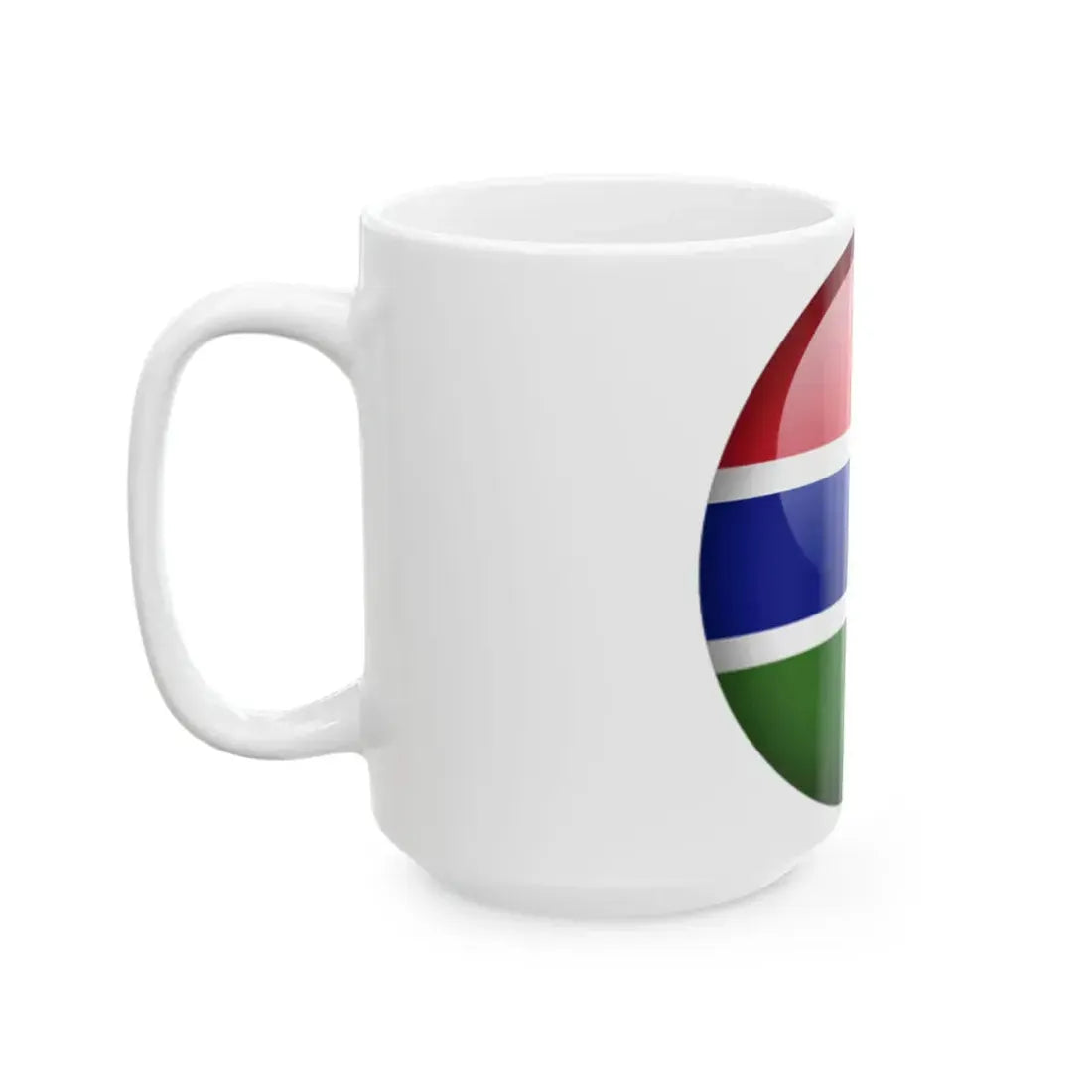Flag orb Gambia (Gambia) White Coffee Mug - Go Mug Yourself
