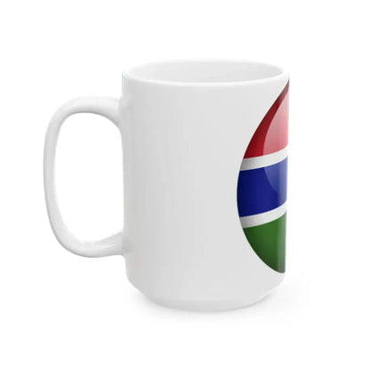 Flag orb Gambia (Gambia) White Coffee Mug - Go Mug Yourself