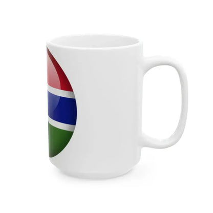 Flag orb Gambia (Gambia) White Coffee Mug - Go Mug Yourself