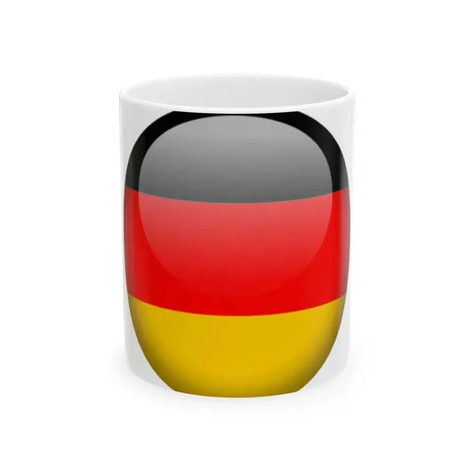 Flag orb Germany (Germany) White Coffee Mug 11oz - Go Mug Yourself
