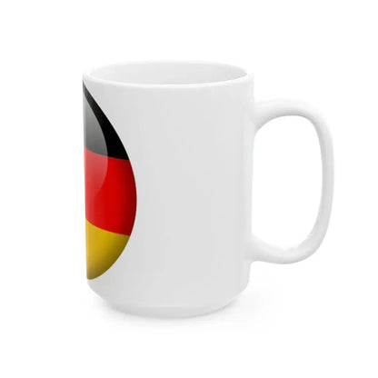 Flag orb Germany (Germany) White Coffee Mug - Go Mug Yourself