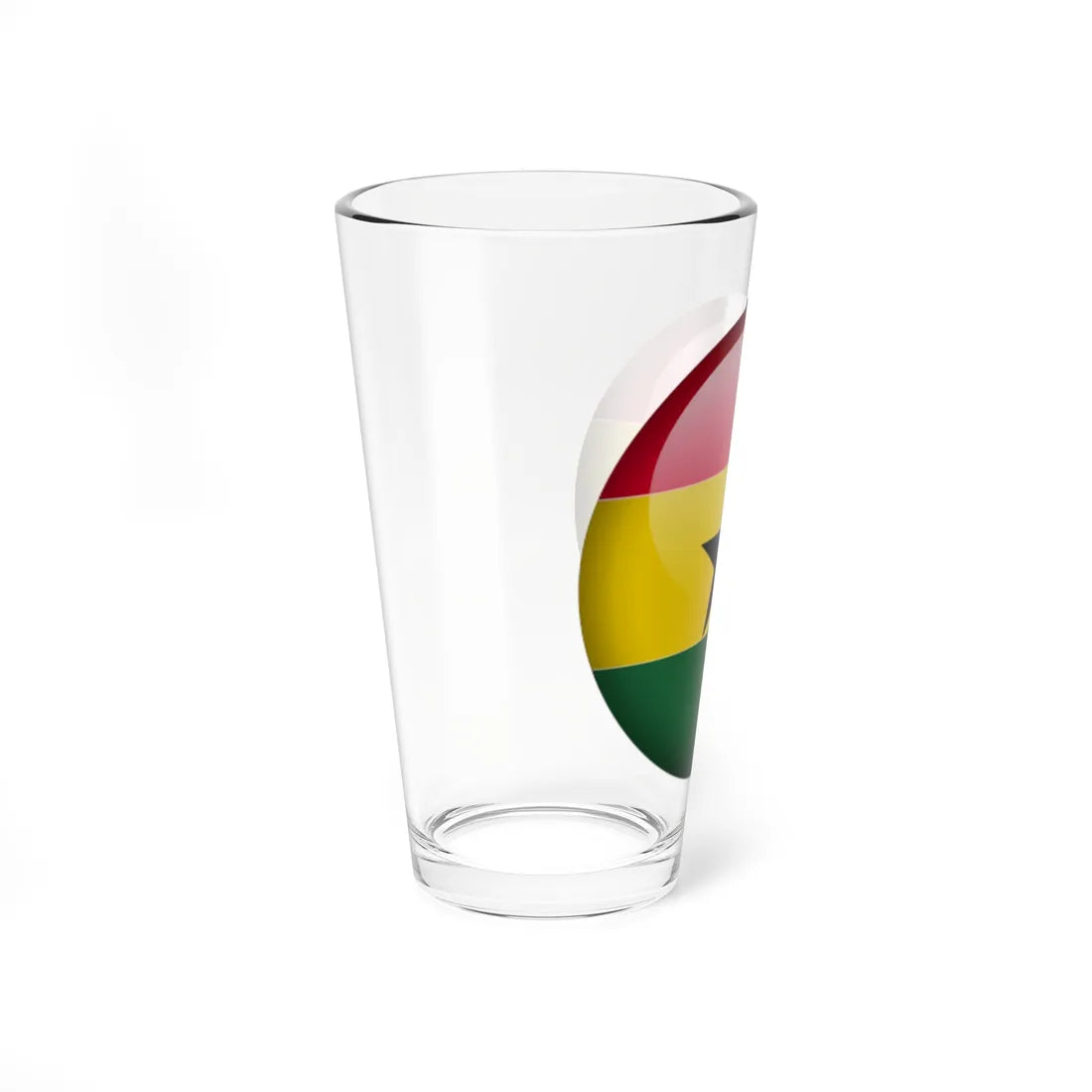 Flag orb Ghana (Ghana) Pint Glass 16oz - Go Mug Yourself