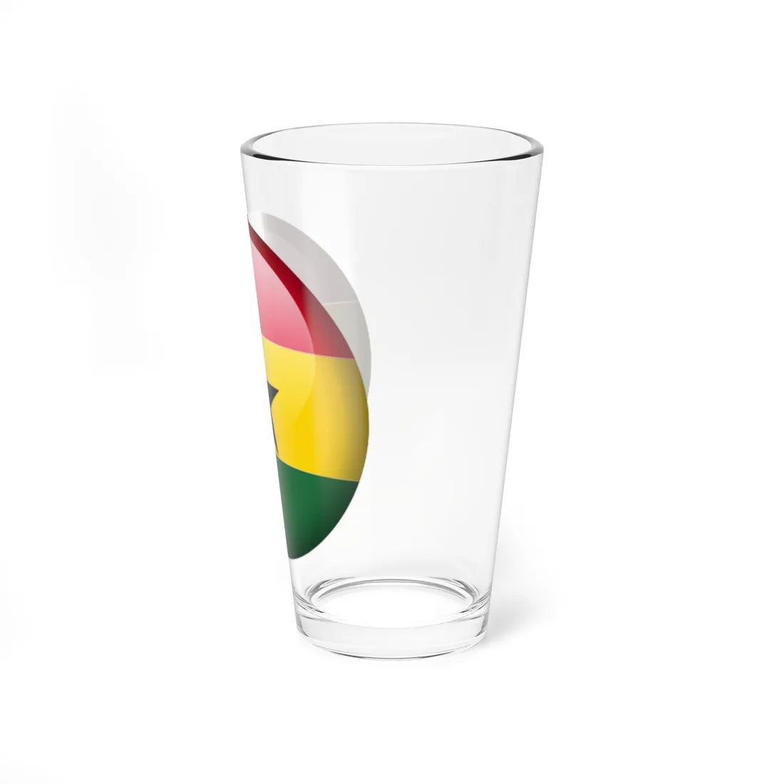 Flag orb Ghana (Ghana) Pint Glass 16oz - Go Mug Yourself