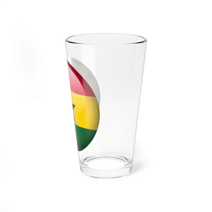 Flag orb Ghana (Ghana) Pint Glass 16oz - Go Mug Yourself