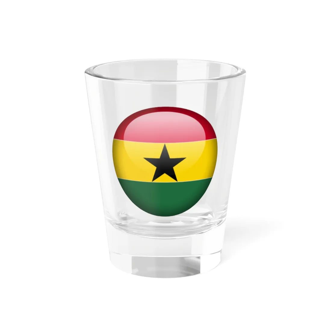Flag orb Ghana (Ghana) Shot Glass 1.5oz 1.5oz - Go Mug Yourself