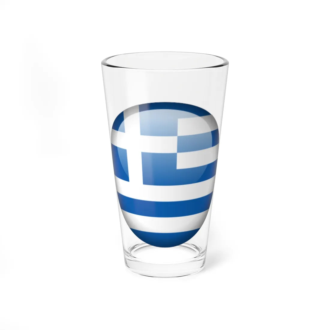 Flag orb Greece (Greece) Pint Glass 16oz 16oz - Go Mug Yourself