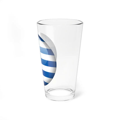 Flag orb Greece (Greece) Pint Glass 16oz - Go Mug Yourself