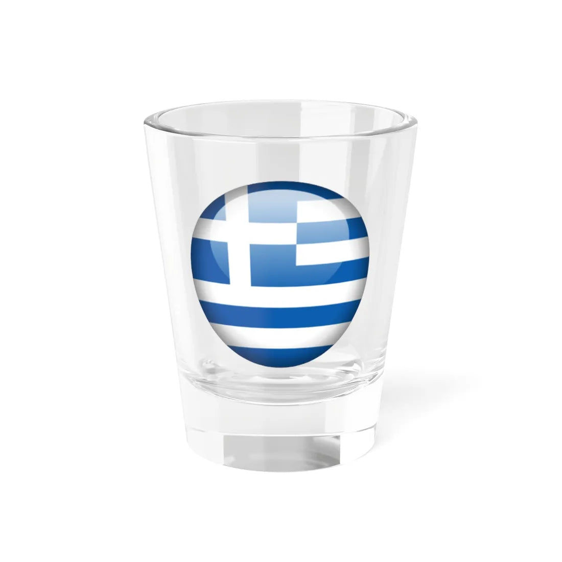 Flag orb Greece (Greece) Shot Glass 1.5oz 1.5oz - Go Mug Yourself