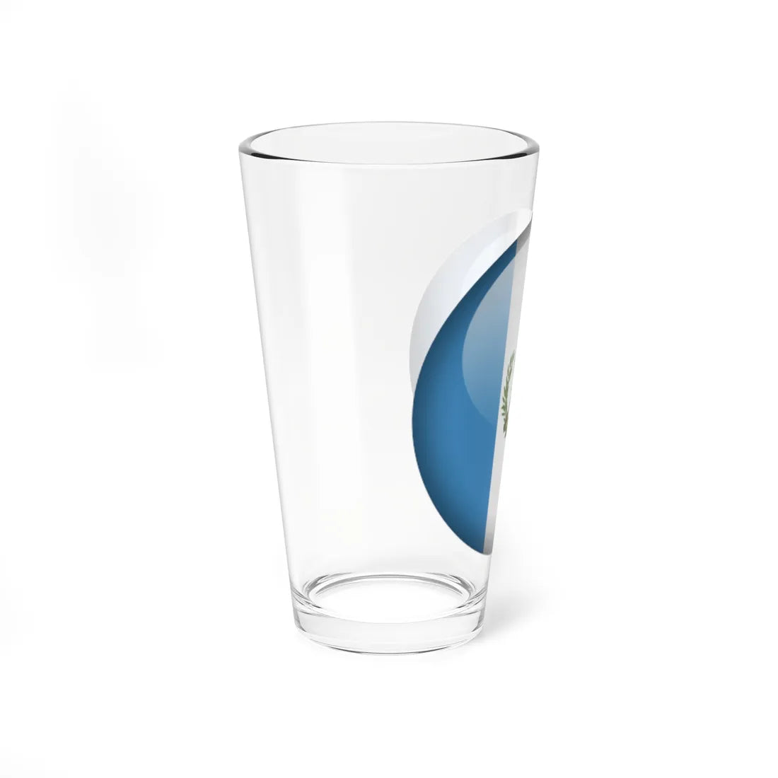 Flag orb Guatemala (Guatemala) Pint Glass 16oz - Go Mug Yourself
