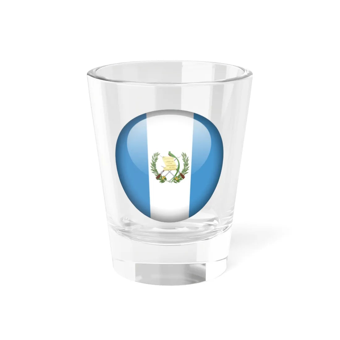 Flag orb Guatemala (Guatemala) Shot Glass 1.5oz 1.5oz - Go Mug Yourself