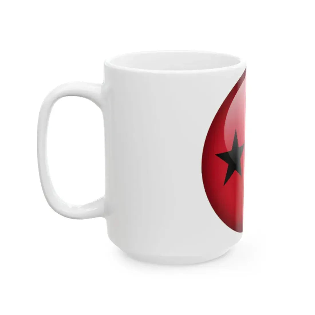 Flag orb Guinea-Bissau (Guinea) White Coffee Mug - Go Mug Yourself