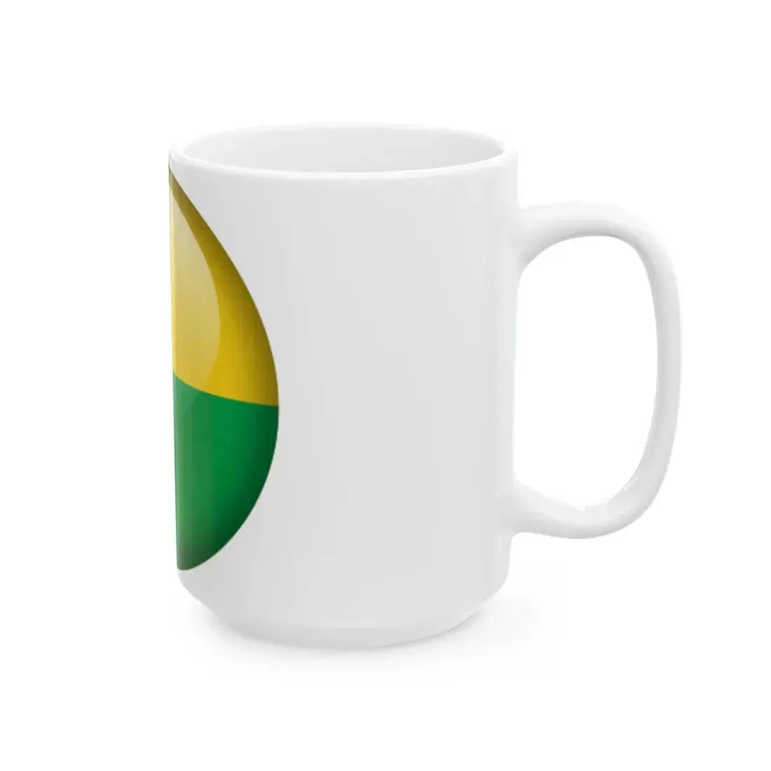 Flag orb Guinea-Bissau (Guinea) White Coffee Mug - Go Mug Yourself