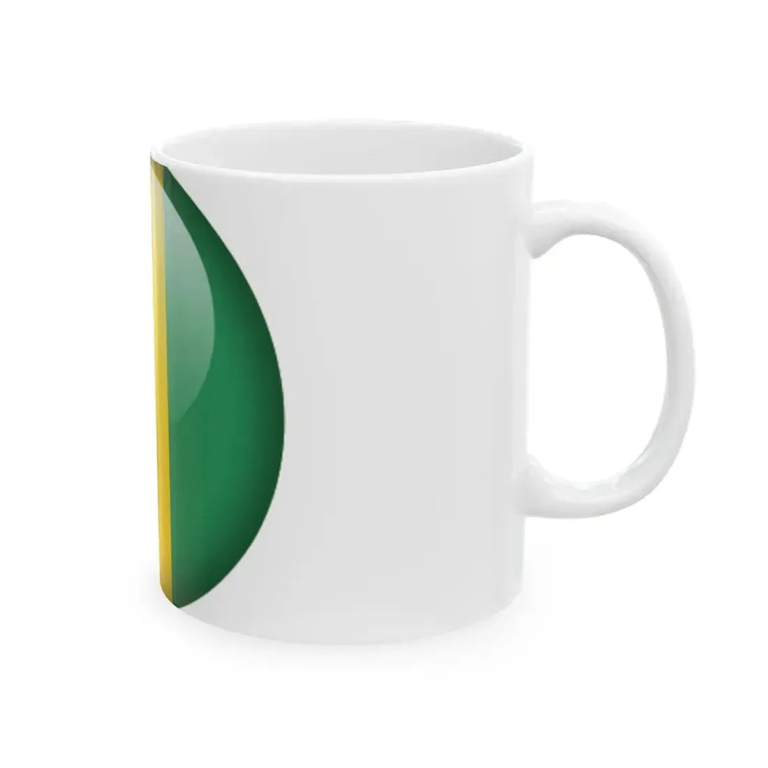 Flag orb Guinea (Guinea) White Coffee Mug - Go Mug Yourself