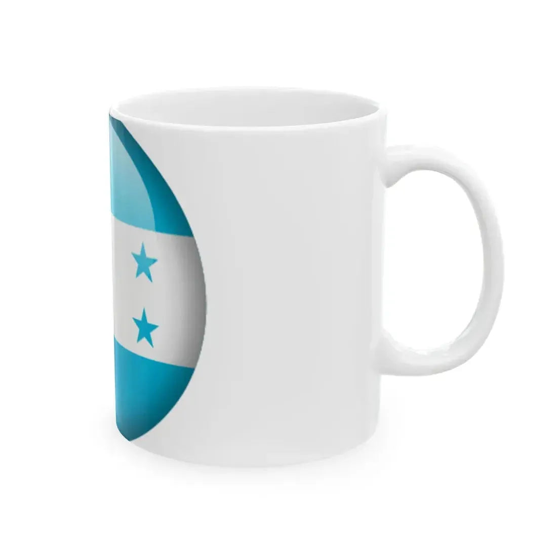 Flag orb Honduras (Honduras) White Coffee Mug - Go Mug Yourself
