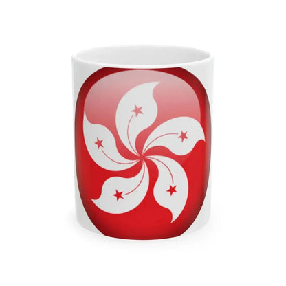 Flag orb Hong Kong (China) White Coffee Mug 11oz - Go Mug Yourself