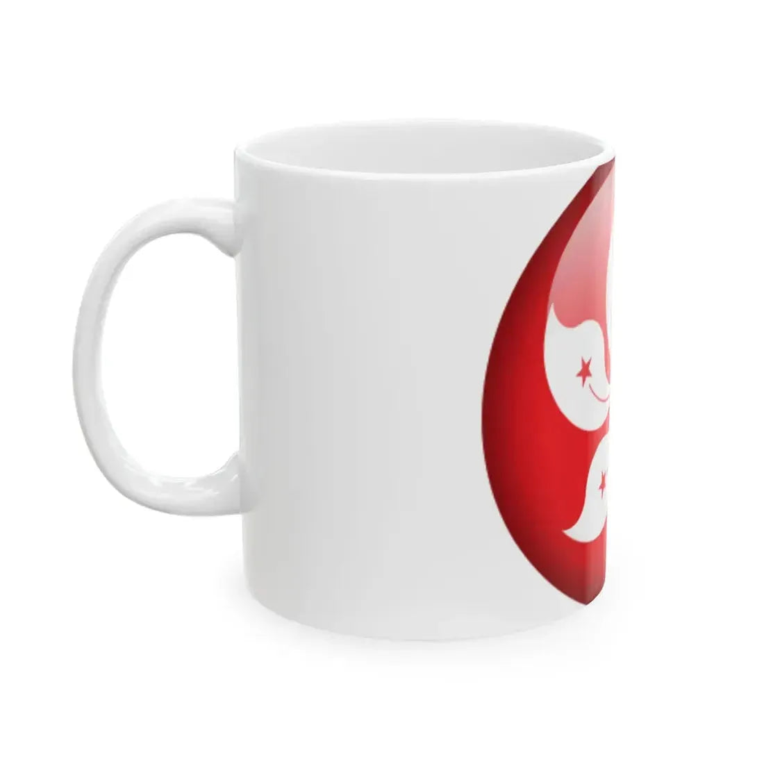Flag orb Hong Kong (China) White Coffee Mug - Go Mug Yourself