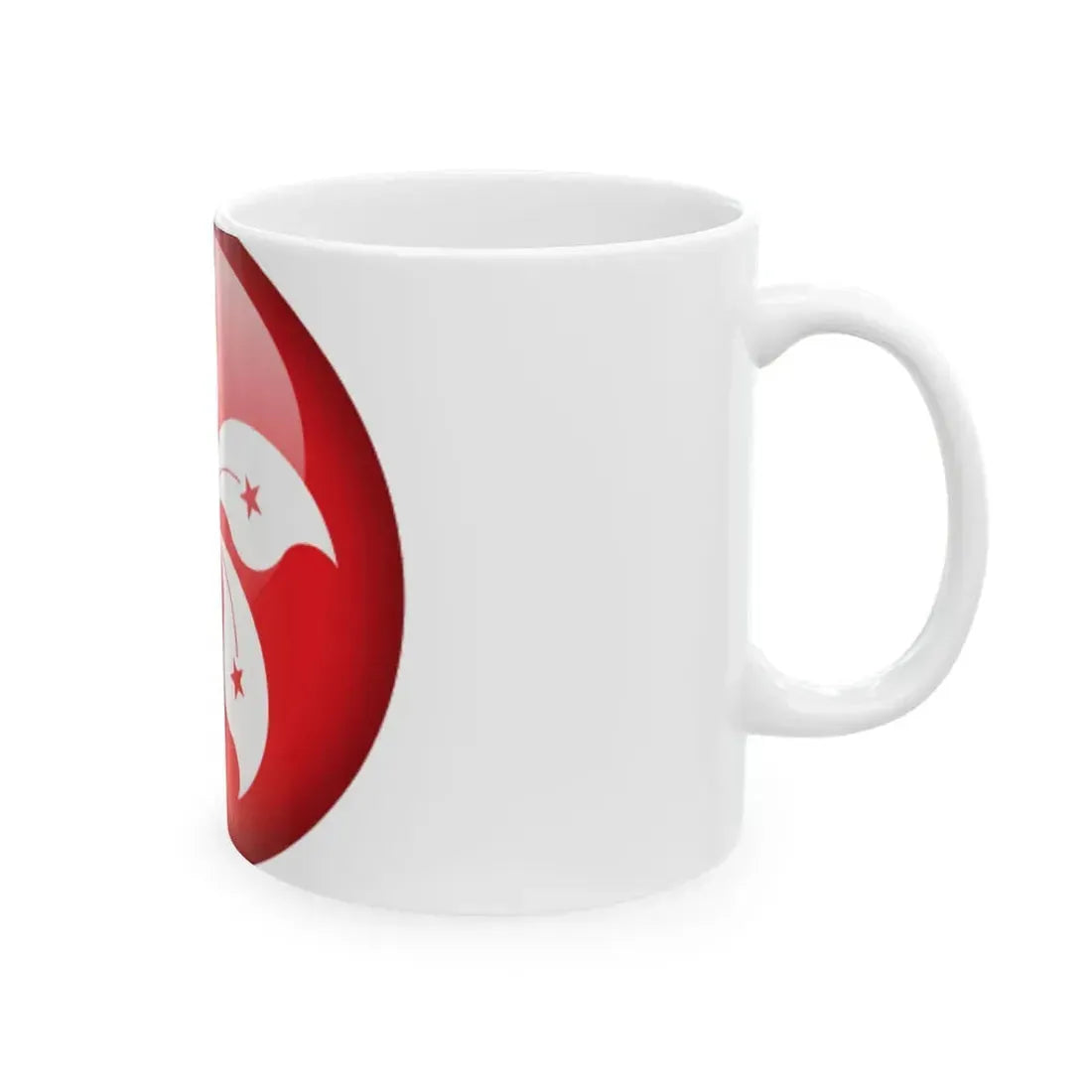 Flag orb Hong Kong (China) White Coffee Mug - Go Mug Yourself