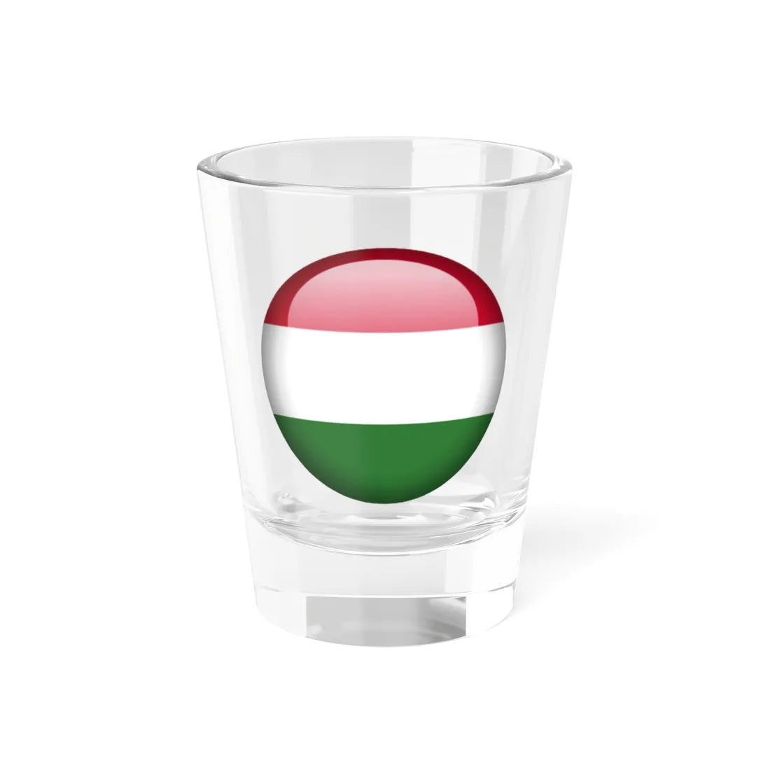 Flag orb Hungary (Hungary) Shot Glass 1.5oz 1.5oz - Go Mug Yourself