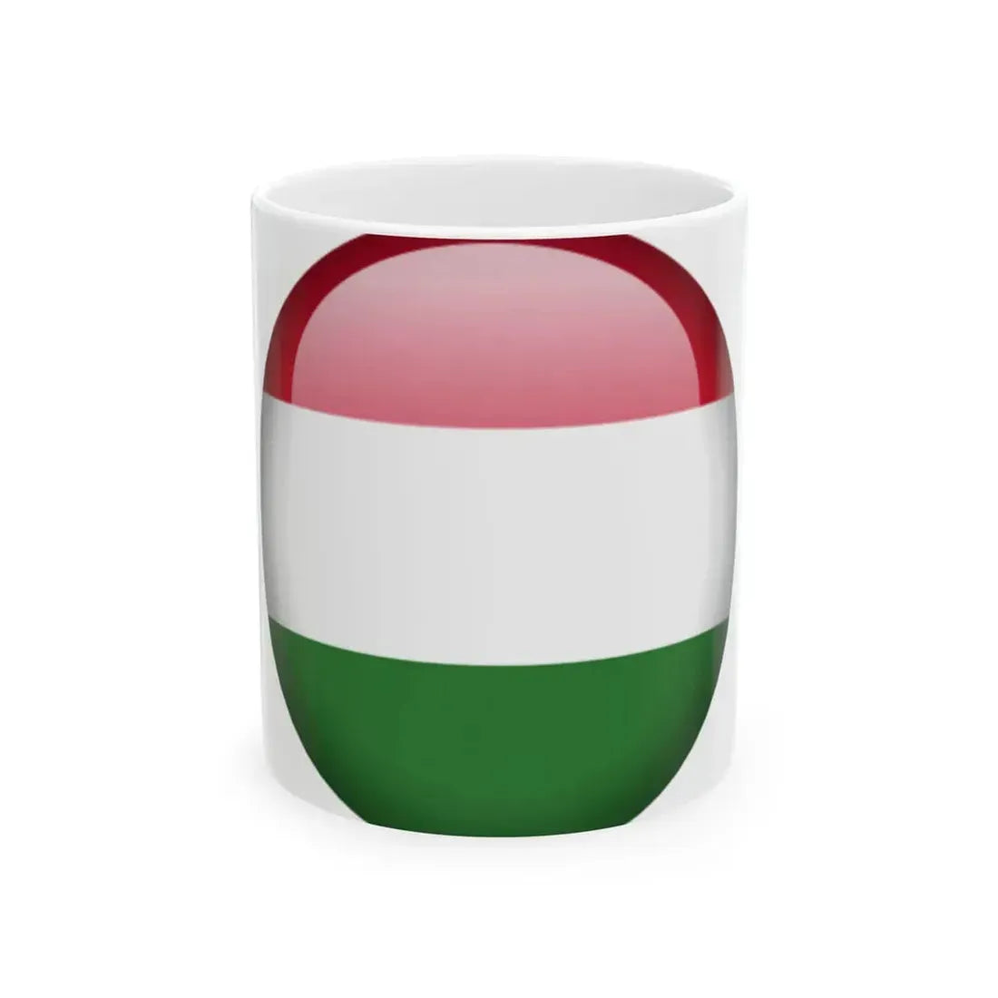 Flag orb Hungary (Hungary) White Coffee Mug 11oz - Go Mug Yourself