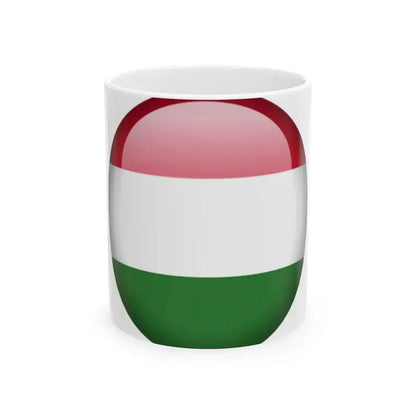 Flag orb Hungary (Hungary) White Coffee Mug 11oz - Go Mug Yourself