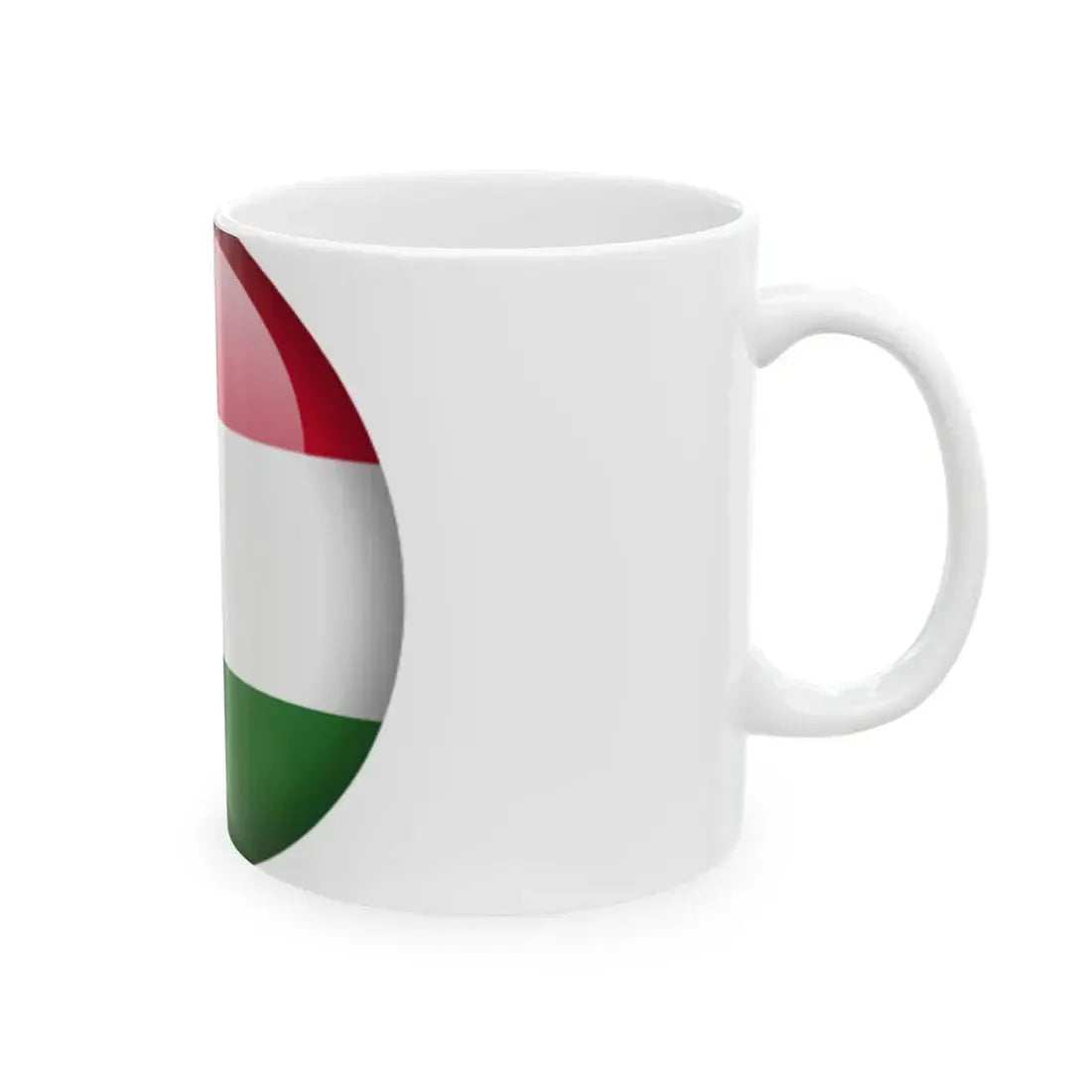 Flag orb Hungary (Hungary) White Coffee Mug - Go Mug Yourself