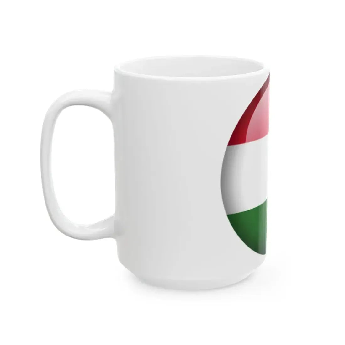 Flag orb Hungary (Hungary) White Coffee Mug - Go Mug Yourself