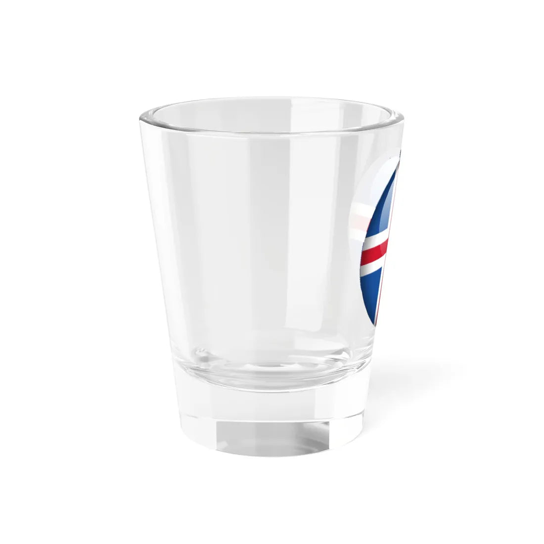 Flag orb Iceland (Iceland) Shot Glass 1.5oz - Go Mug Yourself