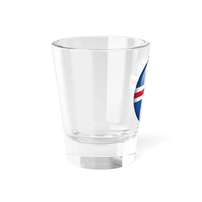 Flag orb Iceland (Iceland) Shot Glass 1.5oz - Go Mug Yourself