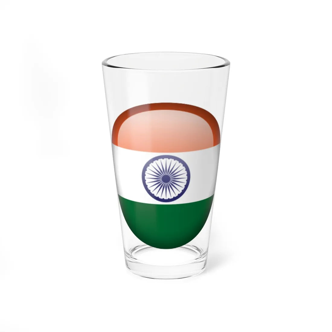 Flag orb India (India) Pint Glass 16oz 16oz - Go Mug Yourself