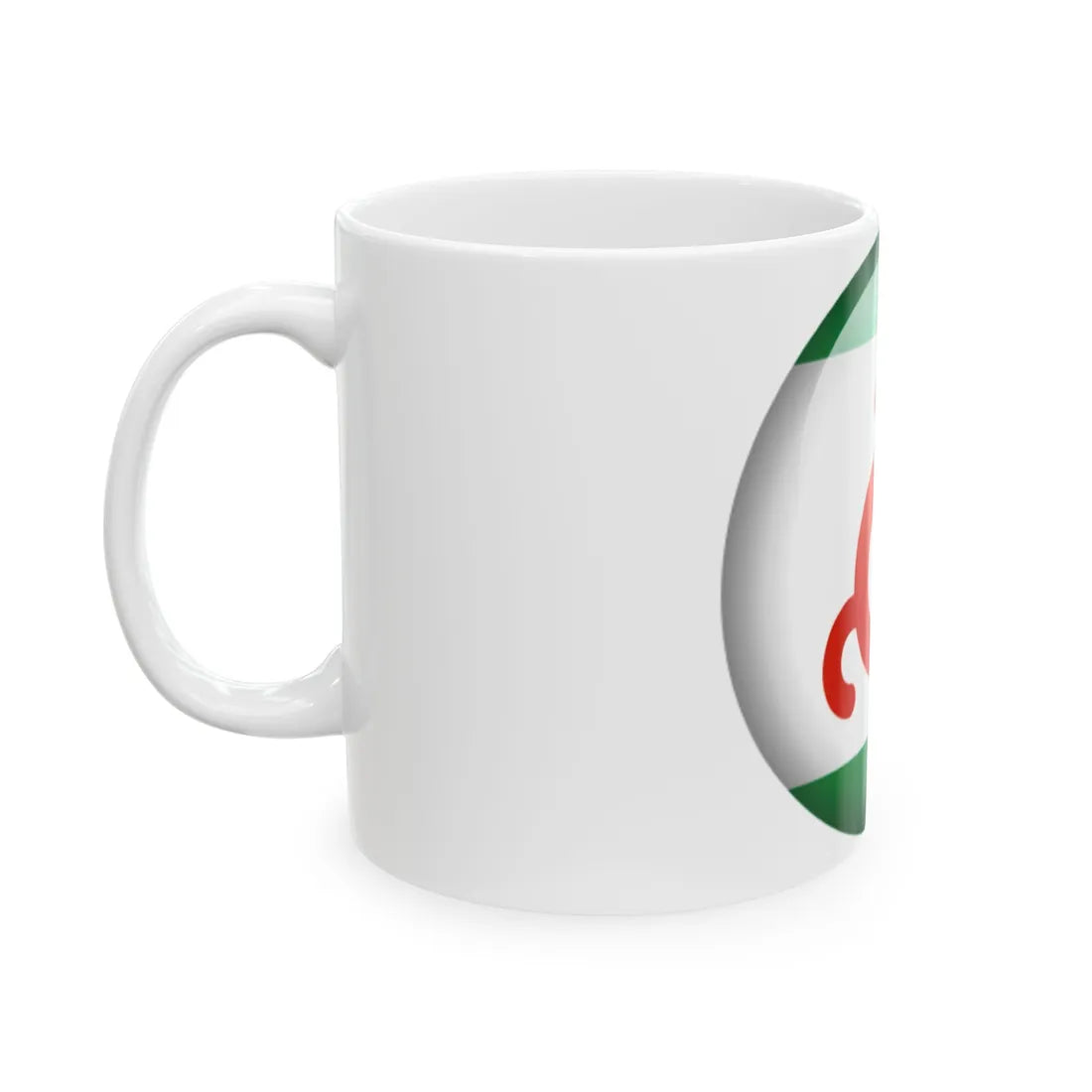 Flag orb Ingushetia (Russia) White Coffee Mug - Go Mug Yourself
