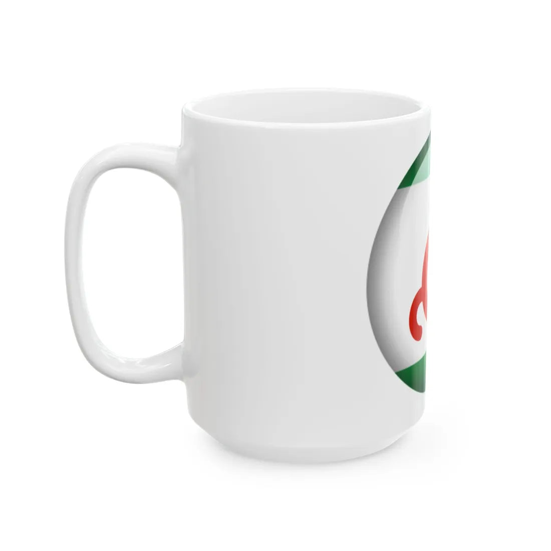 Flag orb Ingushetia (Russia) White Coffee Mug - Go Mug Yourself