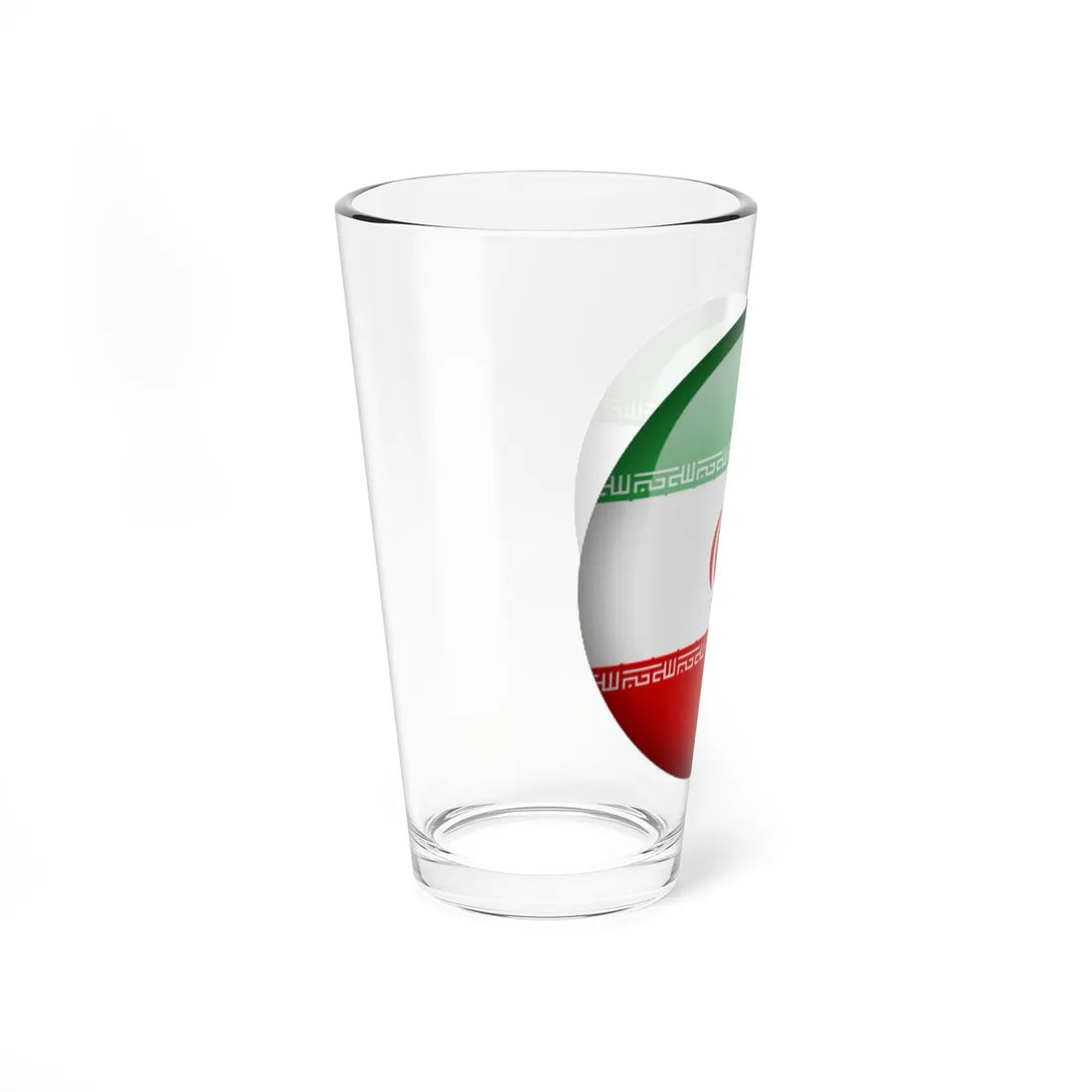 Flag orb Iran (Iran) Pint Glass 16oz - Go Mug Yourself