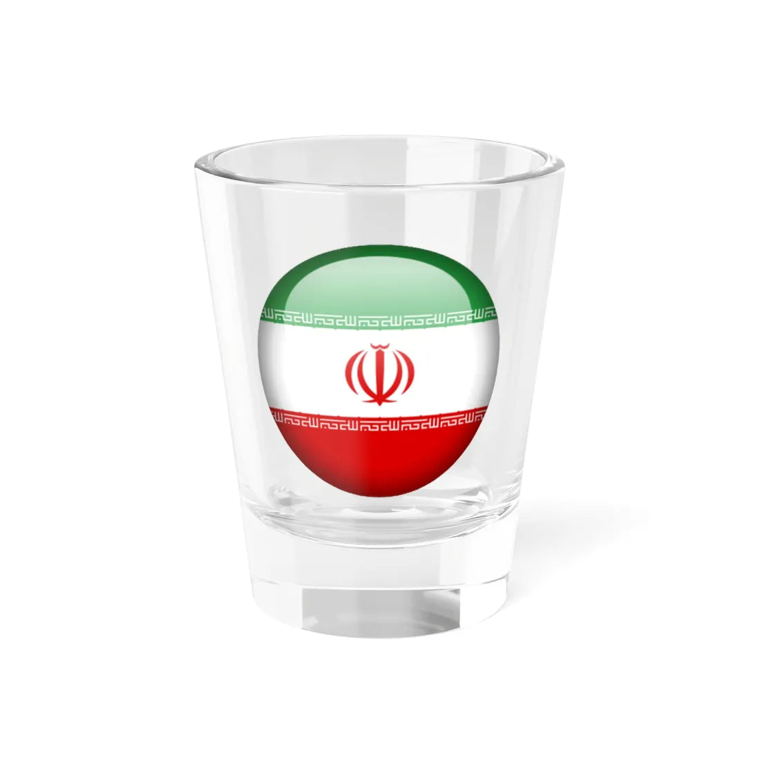 Flag orb Iran (Iran) Shot Glass 1.5oz 1.5oz - Go Mug Yourself
