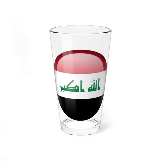 Flag orb Iraq (Iraq) Pint Glass 16oz 16oz - Go Mug Yourself