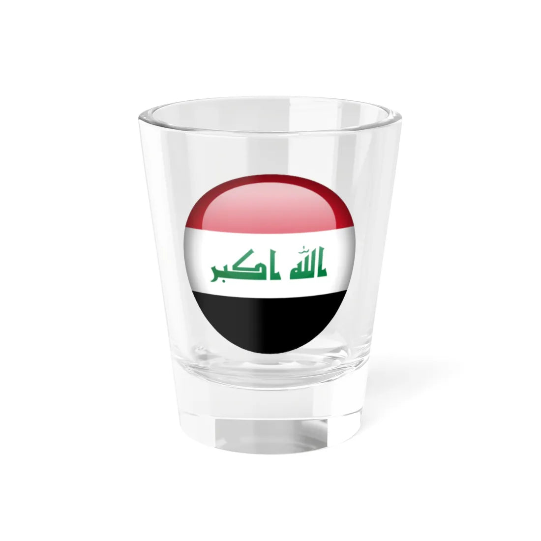 Flag orb Iraq (Iraq) Shot Glass 1.5oz 1.5oz - Go Mug Yourself