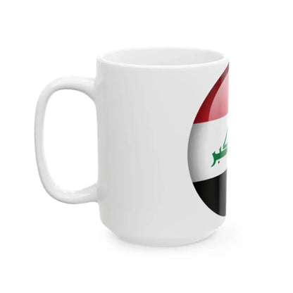Flag orb Iraq (Iraq) White Coffee Mug - Go Mug Yourself