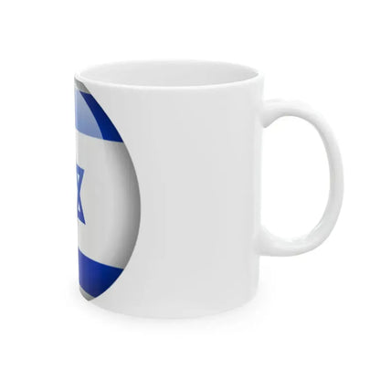 Flag orb Israel (Israel) White Coffee Mug - Go Mug Yourself