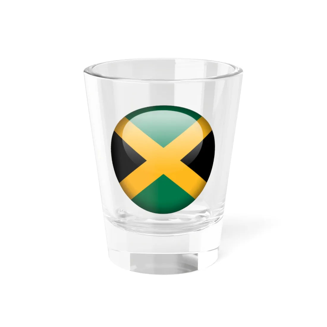 Flag orb Jamaica (Jamaica) Shot Glass 1.5oz 1.5oz - Go Mug Yourself