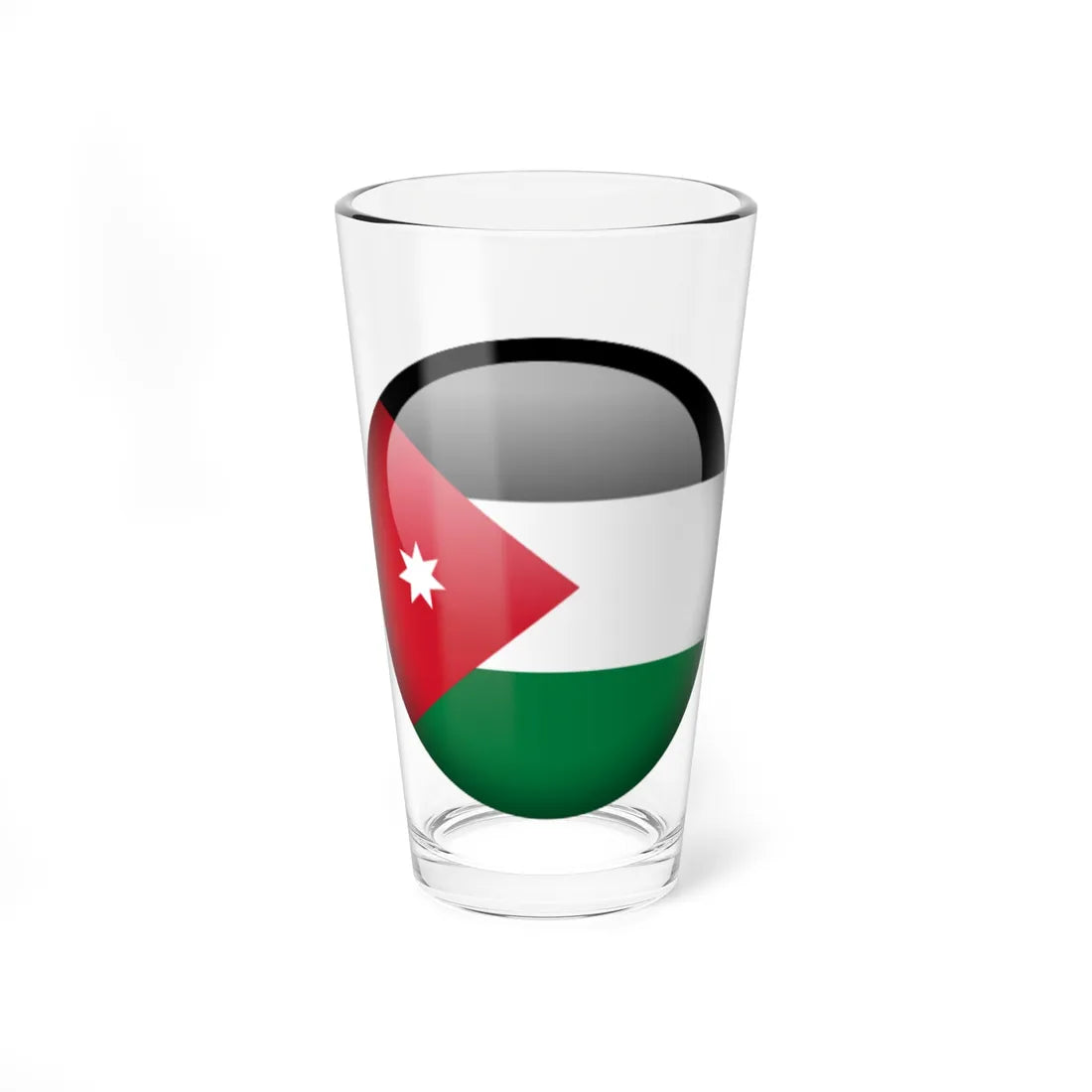 Flag orb Jordan (Jordan) Pint Glass 16oz 16oz - Go Mug Yourself