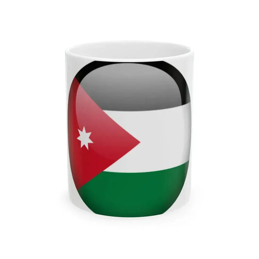 Flag orb Jordan (Jordan) White Coffee Mug 11oz - Go Mug Yourself
