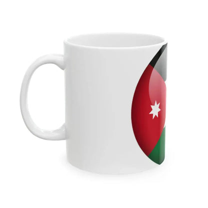 Flag orb Jordan (Jordan) White Coffee Mug - Go Mug Yourself
