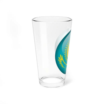 Flag orb Kazakhstan (Kazakhstan) Pint Glass 16oz - Go Mug Yourself