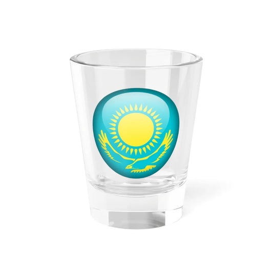 Flag orb Kazakhstan (Kazakhstan) Shot Glass 1.5oz 1.5oz - Go Mug Yourself