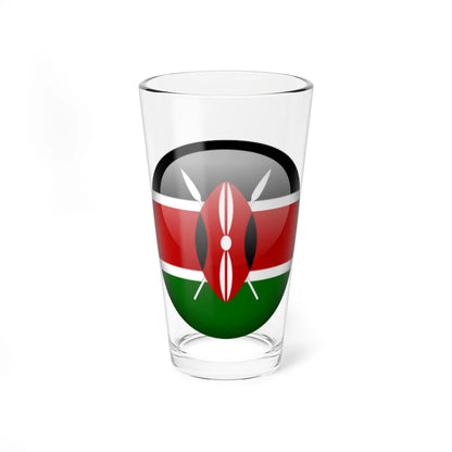 Flag orb Kenya (Kenya) Pint Glass 16oz 16oz - Go Mug Yourself